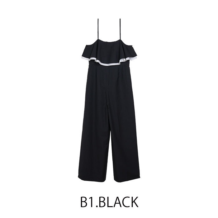 MICALLE MICALLE（ミカーレミカーレ）フリルデザインサロペット