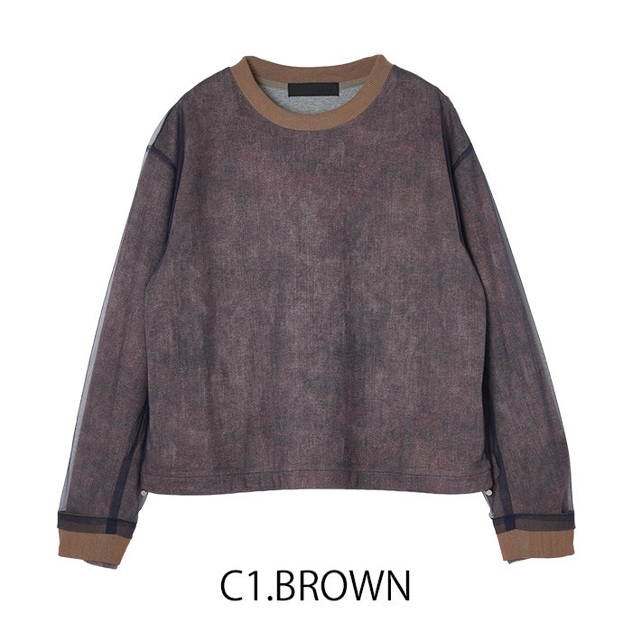 MICALLE MICALLE（ミカーレミカーレ）チュール重ねプルオーバー