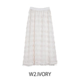 MICALLE MICALLE（ミカーレミカーレ）フェザーロングスカート