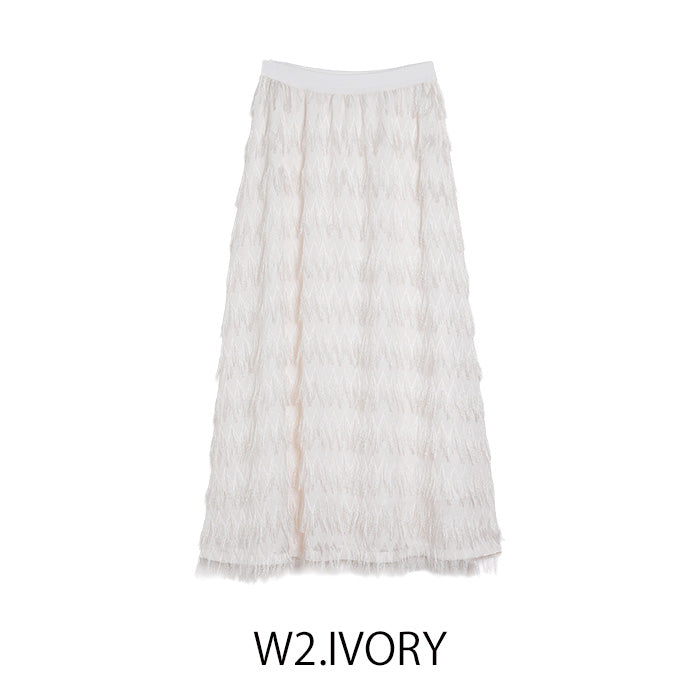 MICALLE MICALLE（ミカーレミカーレ）フェザーロングスカート