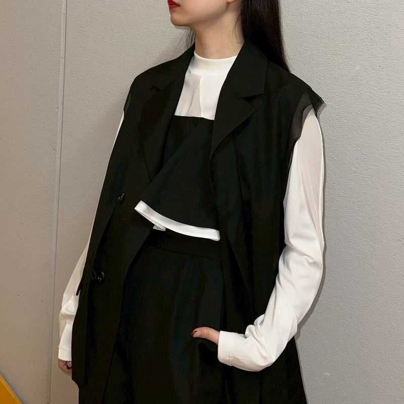 MICALLE MICALLE（ミカーレミカーレ）フリルデザインサロペット