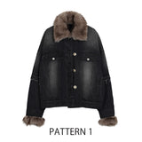 MICALLE MICALLE（ミカーレミカーレ）ファー付きデニムジャケット