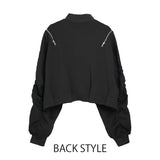 MICALLE MICALLE（ミカーレミカーレ）ZIPデザインプルオーバー