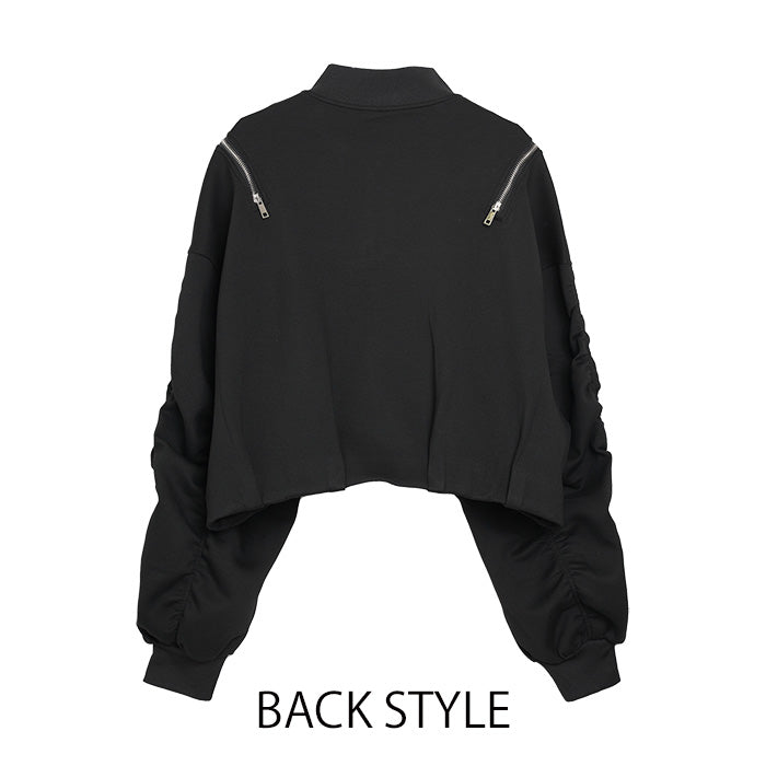 MICALLE MICALLE（ミカーレミカーレ）ZIPデザインプルオーバー