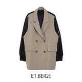 MICALLE MICALLE（ミカーレミカーレ ) 異素材テーラードジャケット