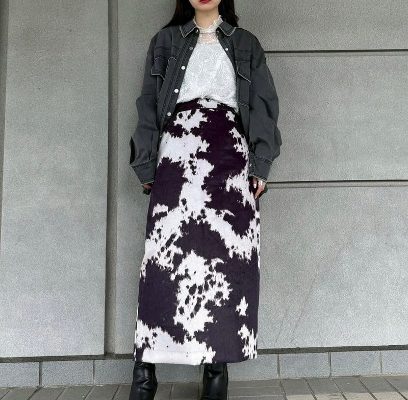 MICALLE MICALLE（ミカーレミカーレ）アニマル柄スカート