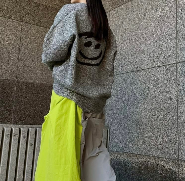 MICALLE MICALLE（ミカーレミカーレ）ワンポイントクラッシュニット