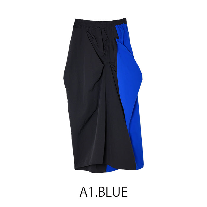 MICALLE MICALLE（ミカーレミカーレ）バイカラー変形ギャザースカート