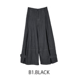 MICALLE MICALLE（ミカーレミカーレ）センタータックデニムワイドパンツ