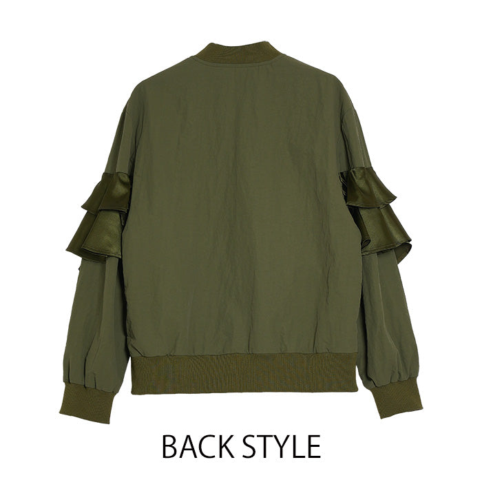 MICALLE MICALLE（ミカーレミカーレ）フリルデザインブルゾン