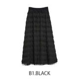 MICALLE MICALLE（ミカーレミカーレ）フェザーロングスカート