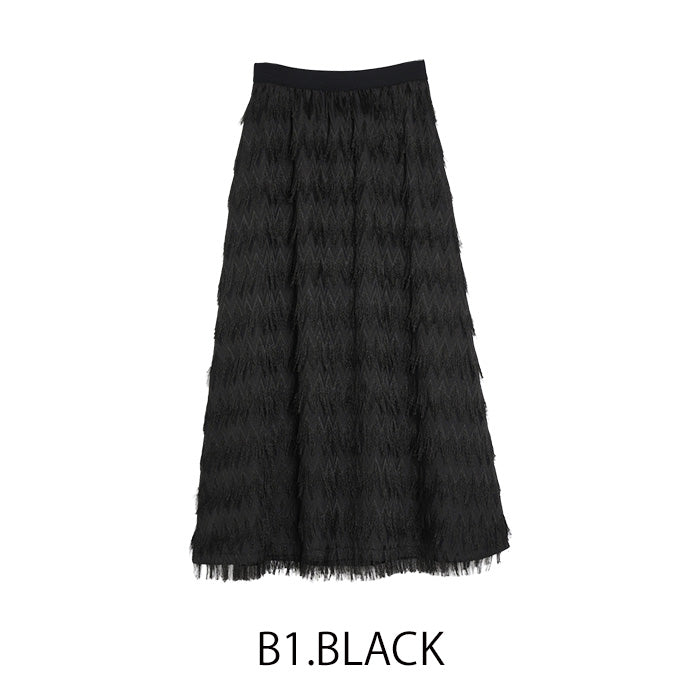 MICALLE MICALLE（ミカーレミカーレ）フェザーロングスカート