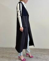 MICALLE MICALLE（ミカーレミカーレ）ストライプロングジレ