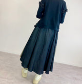 MICALLE MICALLE（ミカーレミカーレ ) デニム切り替えイレヘムスカート