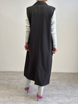 MICALLE MICALLE（ミカーレミカーレ）ストライプロングジレ