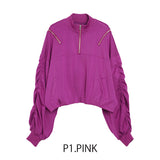 MICALLE MICALLE（ミカーレミカーレ）ZIPデザインプルオーバー