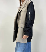 MICALLE MICALLE（ミカーレミカーレ ) 異素材テーラードジャケット