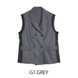 MICALLE MICALLE（ミカーレミカーレ）異素材切替ジレ