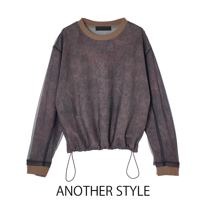 MICALLE MICALLE（ミカーレミカーレ）チュール重ねプルオーバー