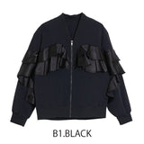 MICALLE MICALLE（ミカーレミカーレ）フリルデザインブルゾン