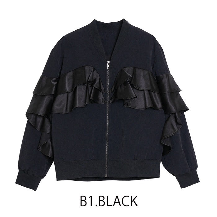 MICALLE MICALLE（ミカーレミカーレ）フリルデザインブルゾン