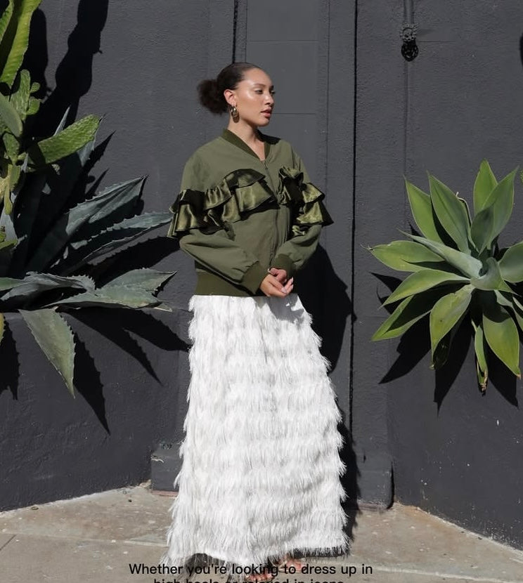 MICALLE MICALLE（ミカーレミカーレ）フリルデザインブルゾン