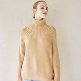 MICALLE MICALLE（ミカーレミカーレ）9COLOR ウォッシャブルハイネックリブニット