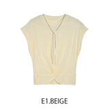 MICALLE MICALLE（ミカーレミカーレ）ベロアカシュクールトップ