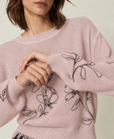 TWINSET（ツインセット）フラワーモチーフ刺繍セーター