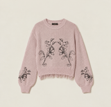 TWINSET（ツインセット）フラワーモチーフ刺繍セーター