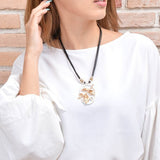 2カラー リーフネックレス - AVANTI&JOLIJOLI