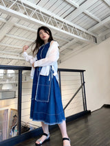 MICALLE MICALLE（ミカーレミカーレ）2カラー デニムノースリーブワンピース