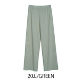 MICALLE MICALLE（ミカーレミカーレ）8カラー  リラックスフィットリブプリーツパンツ