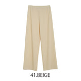 MICALLE MICALLE（ミカーレミカーレ）8カラー  リラックスフィットリブプリーツパンツ