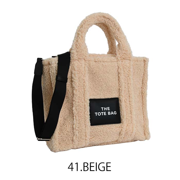 MICALLE MICALLE（ミカーレミカーレ）3カラー ボアトートバッグ 2way boa tote bag