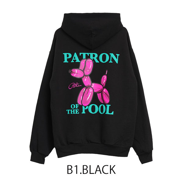 PATRON OF THE POOL  Balloon Dog oversized hoodie バルーンドッグフーディ