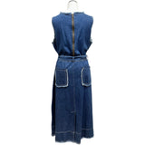 MICALLE MICALLE（ミカーレミカーレ）2カラー デニムノースリーブワンピース