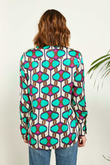 Souvenir (スーベニア) ハーフボタンブラウス