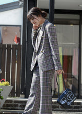 IMPERIAL（インペリアル）ラメタータンチェックジャケット - AVANTI&JOLIJOLI