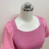 MICHELLE（ミケーレ）ビジューパフスリーブプルオーバー