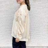 MICALLE MICALLE（ミカーレミカーレ）2カラー シフォンドッキングブルゾン