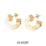 MICALLE MICALLE（ミカーレミカーレ）2カラー マーブルフープピアス - AVANTI&JOLIJOLI