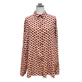 Imperial （インペリアル）リーフ柄ブラウス