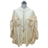 MICALLE MICALLE（ミカーレミカーレ）2カラー シフォンドッキングブルゾン