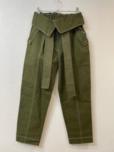 MICALLE MICALLE（ミカーレミカーレ）2カラー  ウエスト折り返しスティッチパンツ