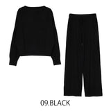 MICALLE MICALLE（ミカーレミカーレ）round neck knit setup