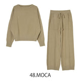 MICALLE MICALLE（ミカーレミカーレ）round neck knit setup