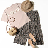 MICALLE MICALLE（ミカーレミカーレ）2カラー LOVE Tシャツ