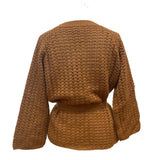 ViCOLO（ヴィコロ）2カラー ウエストベルトカーディガン