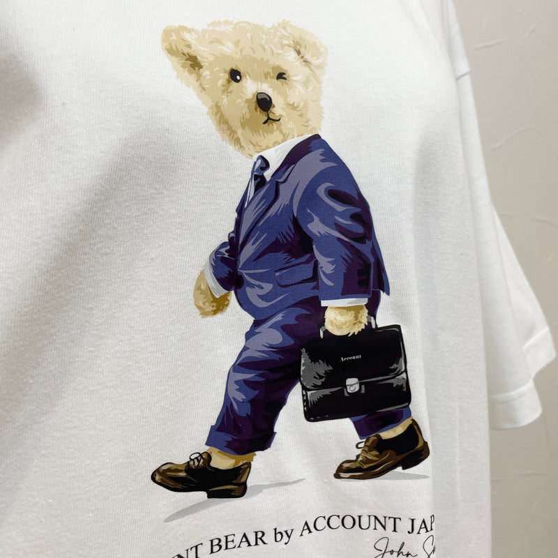 Account（アカウント）2カラー Account bear Tシャツ